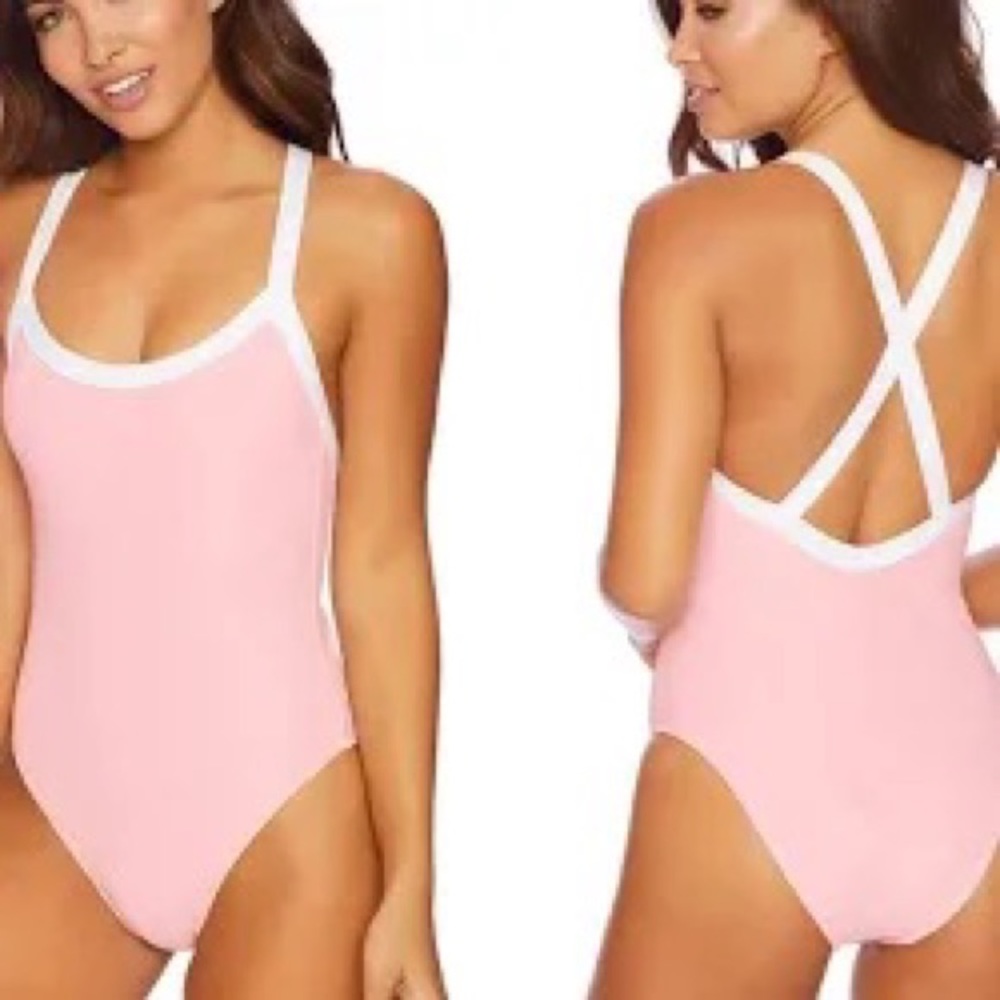 Splendid Swim Splendid Color Blocked Ribbed One Piece Women's size Small